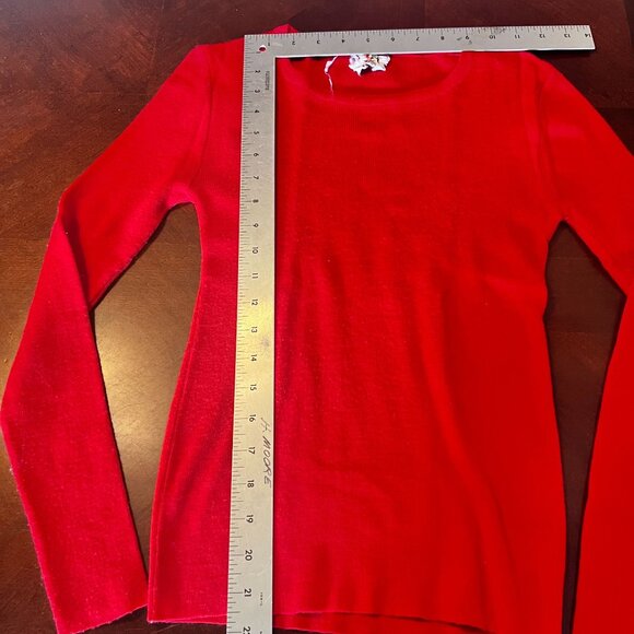 Vintage Crazy‎ Horse Womens Red Long Sleeve Knit Sweater Size S Acrylic/Wool - Picture 5 of 6